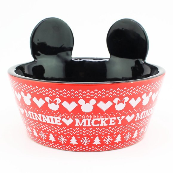 Disney Dining Disney Christmas Mickey Mouse Pet Bowl Poshmark